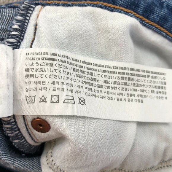 Abercrombie & Fitch Womens Mom Jeans 28/8 High Rise Curve Love Distressed Denim - Picture 10 of 14